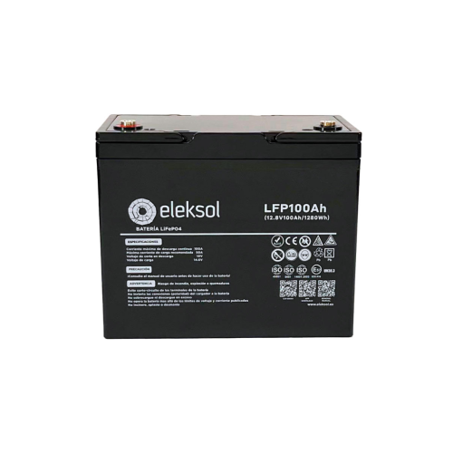 Batterie Lithium Eleksol 12V 100Ah | Décharge 50A