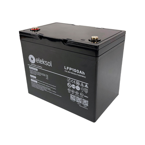Batterie Lithium Eleksol 12V 100Ah | Décharge 50A
