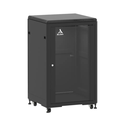 Baie de brassage 19'' charge lourde 18U 600x600x1007mm - Couleur noire